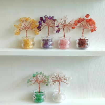 迷你許願水晶樹6入1