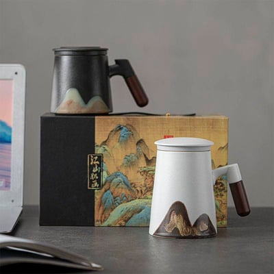 可刻字專屬訂製 江山手工系列陶瓷茶杯組4