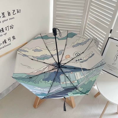 我的富士之旅折疊晴雨兩用自動傘1