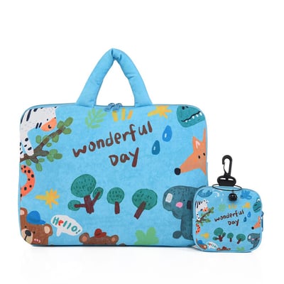 卡通手提iPad收納包 防摔保護 11/14吋平板電腦包6