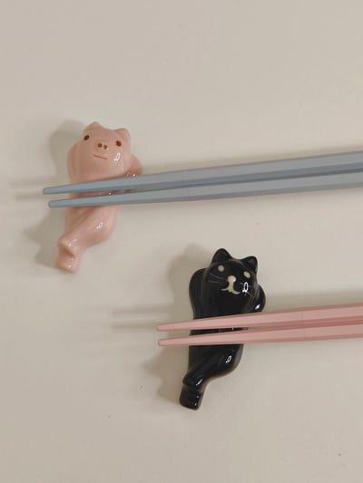 日系萌系小動物陶瓷筷架5