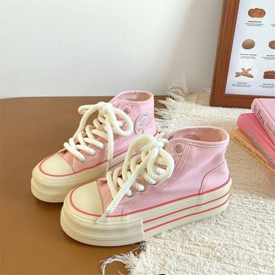 百搭多巴胺高筒帆布鞋8