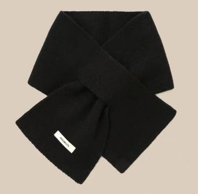 冬日氛圍感交叉圍巾2條組5