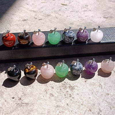 天然水晶小蘋果晶石7禮盒入組3