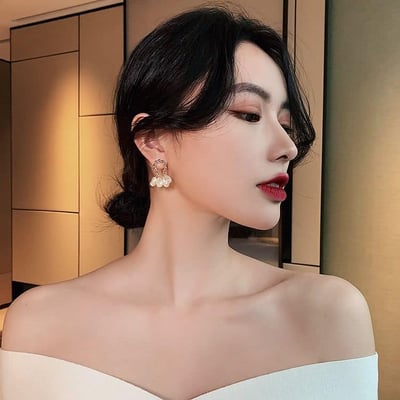 新款巴洛克珍珠奢華感耳環組合2