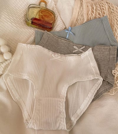 條紋純棉透氣內褲2