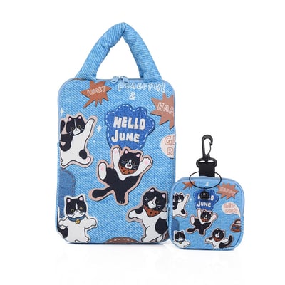 卡通手提iPad收納包 防摔保護 11/14吋平板電腦包8