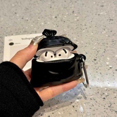 黑色垃圾袋 超可愛垃圾袋AirPods保護套2