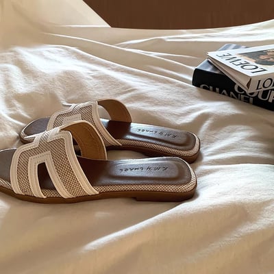 2026夏季新款法式高級感平底拖鞋5