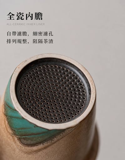 父親節生日走心伴手禮 復古千里江山茶禮  玻璃濾茶杯+儲茶罐7