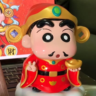 新年限定來財啦！蠟筆小新財神擺件2