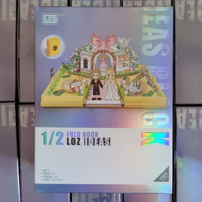 LOZ俐智新品婚禮生日積木書MINI小顆粒拼裝1