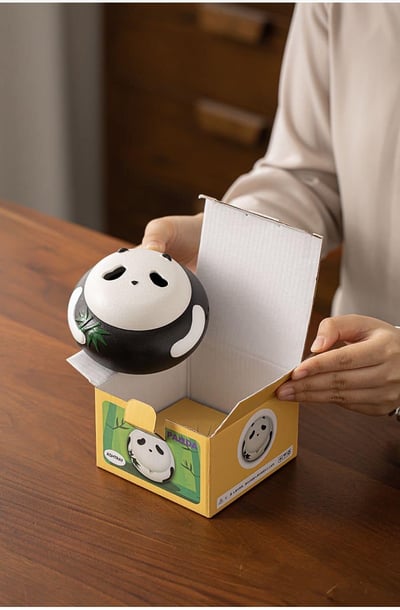 輕鬆熊貓 熊貓造型陶瓷香薰爐5