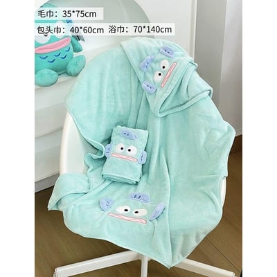 醜魚乾髮帽速乾吸水毛巾組合9