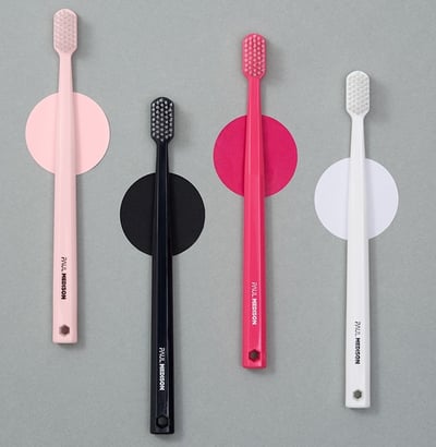 PAUL MEDISON 粉色限定版 超細軟雙重彈力牙刷附牙刷蓋 20入3