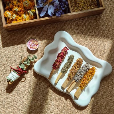 植物系手作聖木棒 五支組 另贈專屬天然水晶3