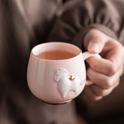 《馬上有財》小馬立體陶瓷主人杯6