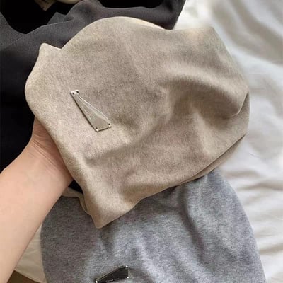 時髦寬版慵懶風堆堆帽5