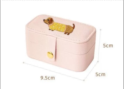 可愛臘腸小狗首飾收納盒9