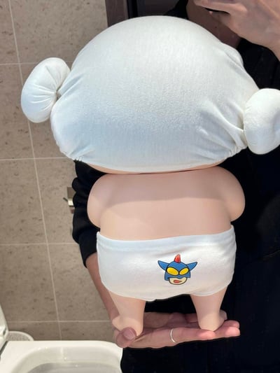 1比1蠟筆小新40cm大型擺件 洗澡小新4