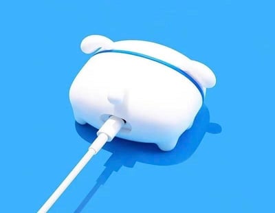 趴趴小白 可愛小白AirPods耳機保護套4