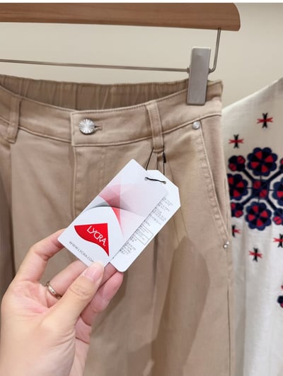 訂製韓單出口 萊卡棉四面彈高腰闊腿牛仔褲10