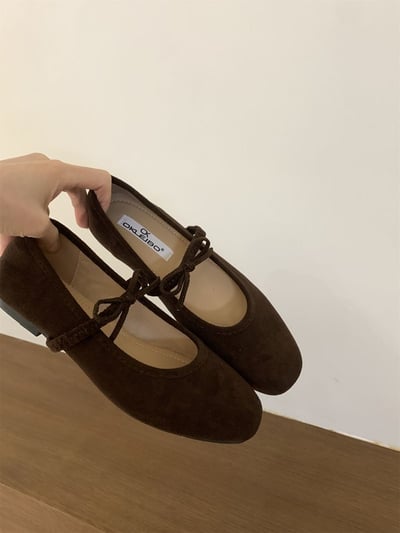 秋冬法式瑪麗珍   美拉德氣質平底鞋復古方圓頭11