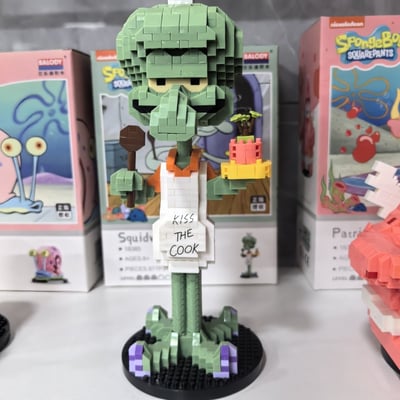 貝樂迪森寶章魚哥加小蝸顆粒拼裝積木1