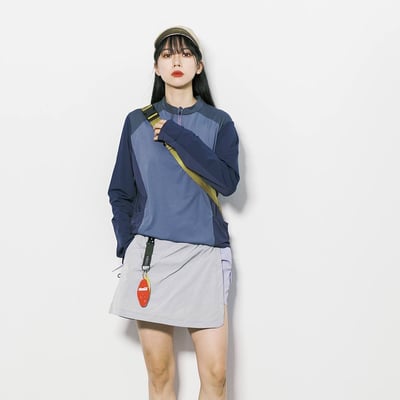 山系戶外工裝半身裙 防走光短裙 A字百搭運動傘裙褲3