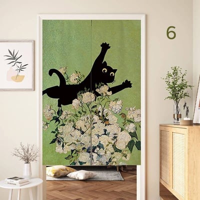 黑貓藝術生系列門簾6