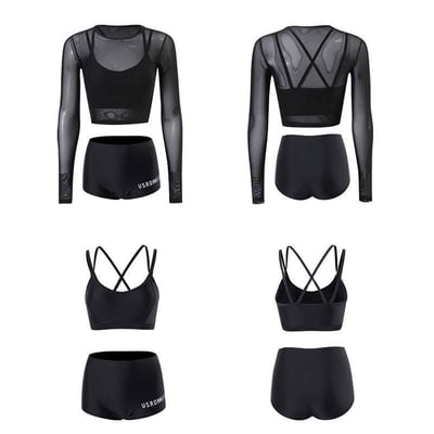 防曬運動風防曬三件式泳裝7