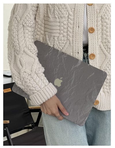 細絨銀灰色系MacBook 專用保護殼6