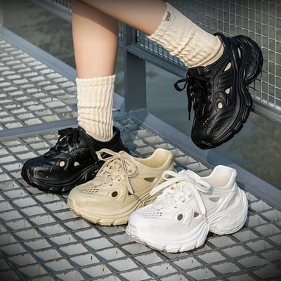 夏季新款增高EVA休閒款運動風洞洞鞋5