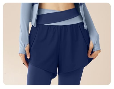 瑜珈普拉提女神套裝 新款顯瘦交叉腰設計運動訓練服4