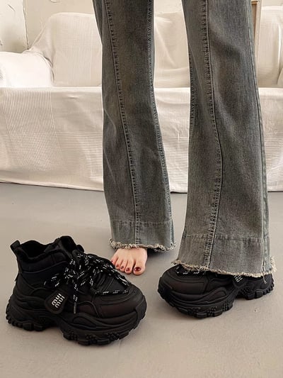 8cm直接給你拉長腿 厚底老爹鞋4