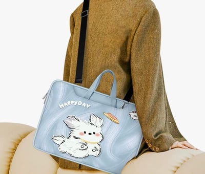 線條小狗 Happy day可愛小狗 多功能旅行電腦包2