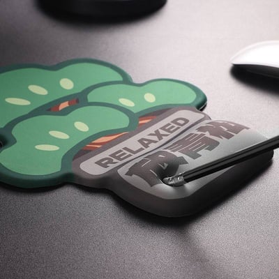 上班不蕉綠矽膠護腕滑鼠墊5