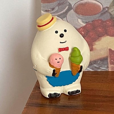 日式冰淇淋小店貓 治癒系可愛日式小擺件桌面裝飾品6