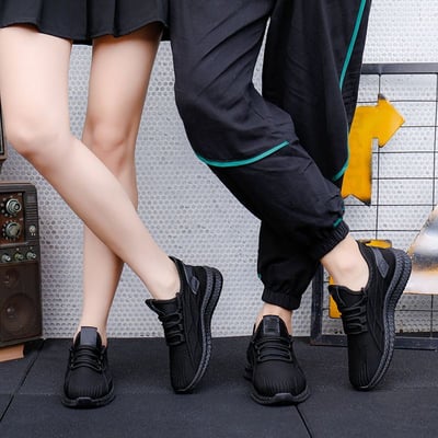 三防鞋 防潑水防污超輕飛織跑鞋 健步運動鞋情侶款3