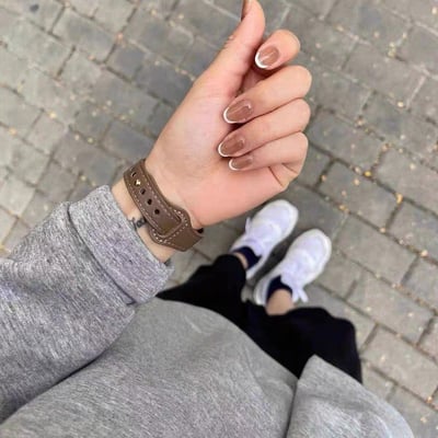 皮革小蠻腰寬版 apple watch錶帶7