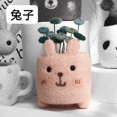 迷你可愛DIY 多肉動物羊毛氈戳戳樂17