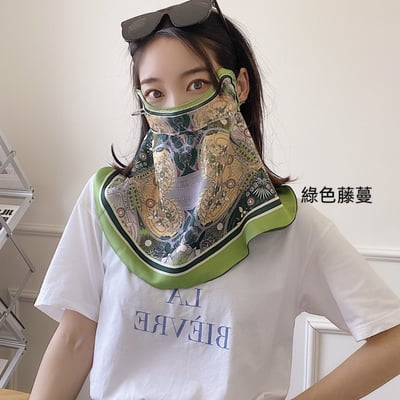 美感加分防曬脖套口罩 護眼角透氣 臉頸防曬披肩兩用款2