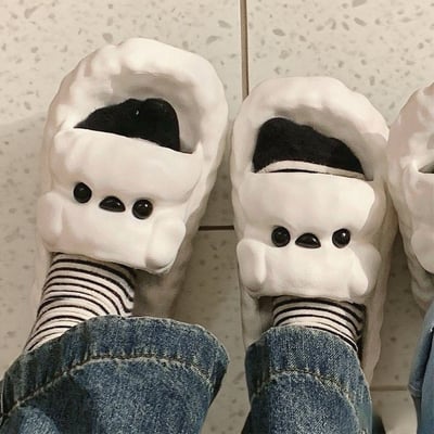 泰迪狗狗造型凉拖鞋 韓系百搭防臭軟底居家拖鞋10