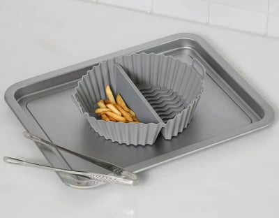 雙格氣炸鍋矽膠烤盤4