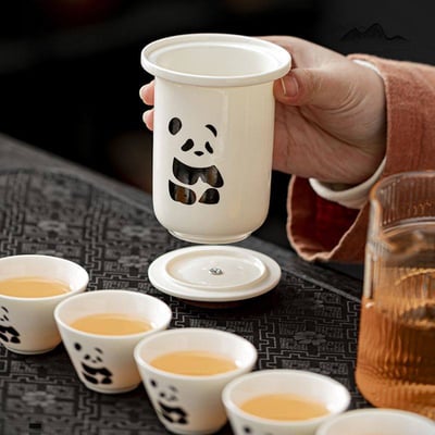 熊抱時光一壺六杯 便攜套裝旅行茶具組3