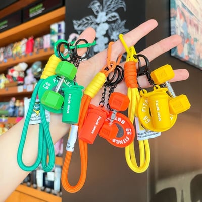 送健身人最懂的小驚喜 多巴胺彩色健身包包掛件 療癒系運動掛飾2