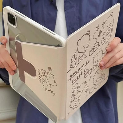 You are so sweet甜蜜維尼熊插畫風IPad平板保護套6