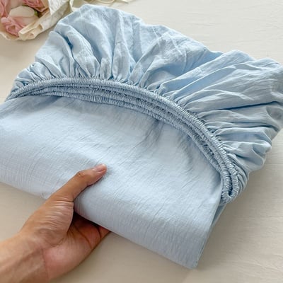 優質雙層紗素色單床包三件組3