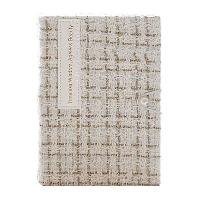 經典小香風珍珠釦手帳本8