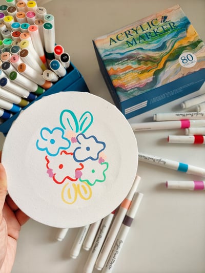 畫出你的色彩宇宙 Acrylic Marker 丙烯彩色筆 80色專業組5